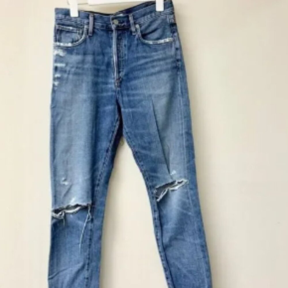 Citizens of Humanity Blue Straight Leg Jeans